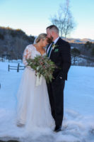 Towle Wedding - portait photo outside in snow