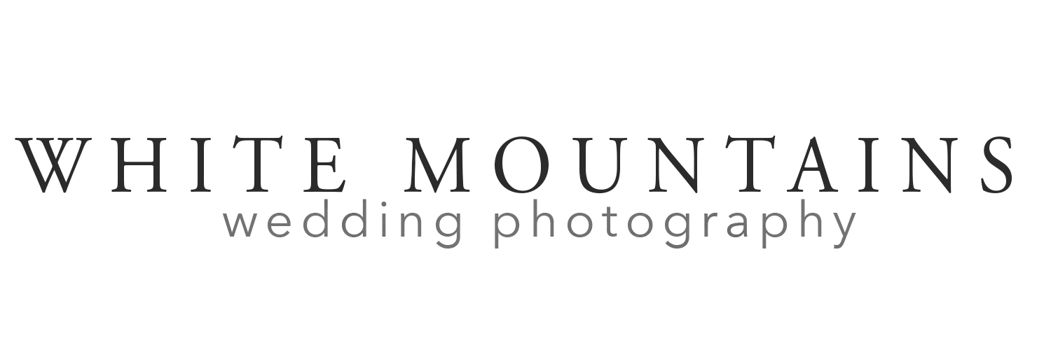 White Mountains Wedding Photography White Logo